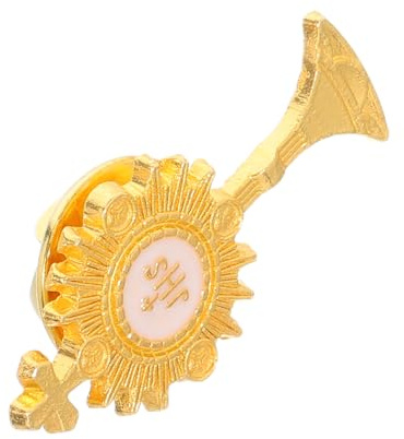 GALPADA Épingle à Cravate Calice en Alliage de Zinc Doré, Souvenir de Première Communion Catholique pour Occasions Spéciales Design Contemporain et Artisanat