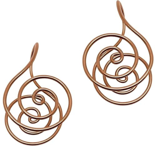 YROHGKPN Handcrafted Copper Spirals Palms Rings for Energy Healings and Spiritual Practice Comfortable Hand Accessories Copper