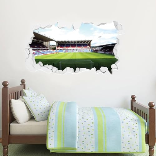 Beautiful Game Burnley Football Club Official Turf Moor Stadium Smashed Mural Wall Mural Sticker (60cm x 30cm)