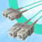 10Gtek Fiber Patch Cable – SC to SC OM3 10 Gb/Gigabit multimodale Jumper Duplex 50/125 μm LSZH Fiber Optic Cord for SFP ricetrasmettitore, acqua, 15 metri