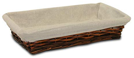 Bandeja Mimbre Tela Beige (62 * 47 * 13)