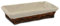 Bandeja Mimbre Tela Beige (62 * 47 * 13)