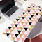 Tapis de souris Fille Ins Vent Simple Texture Géométrique Nordique Grand Tapis de Table Clavier Ins triangle poudre 16X35X0.16 in