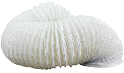 Fantronix TDVH Flexible Hose 127mm External Diameter / 125mm - 5 inch Universal Tumble Dryer Cooker Hood Extractor Fan Air Hose - 6 Metre Length