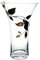 Quality GOLD LEAF TENDRIL Design Flared Glass Flower Vase - Mouth Blown/Hand Decorated Glass - Ideal Golden Wedding/50th Wedding 19 cm