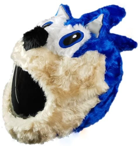 FunnyRiders Motorradhelm Überzug Plüsch Helmüberzug Motorrad - Lustig Motorrad Helm Überzug - Helmüberzug Motorradhelm - Hochwertiger Stoff-Cover Helm Deko