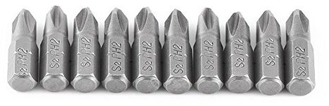 10 Uds 25mm PH2 Bit, Puntas de Destornillador de Pared Seca para Paneles de Yeso, Puntas de Destornillador de Impacto Magnético, Broca de Inserción de Destornillador