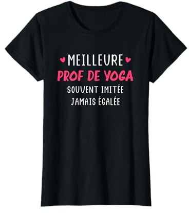 Humour Métier professeur meilleure prof de yoga T-Shirt