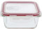 Amig - Recipiente Hermético de Vidrio 690 ml - Microondas, Horno, Congelador Seguro - Fácil Limpieza, Libre de BPA - Ideal para Trabajo/Ocio, Transparente, 141x141x61mm