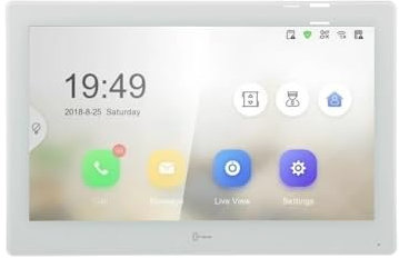Mathfel LAN IP 10 pollici Monitor Touch Screen Bianco come estensione