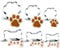 6 PCS Dog Paw&Bone Cookie Cutter Set, Stainless Steel Biscuit Cutters for DIY Baking Fondant Cake Molds Dog Treats, Bones 3 Size-2.6/2/1.6IN, Paw 3 Sizes-3.2/2.4/1.6IN