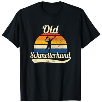 Old Schmetterhand Retro Tennis T-Shirt