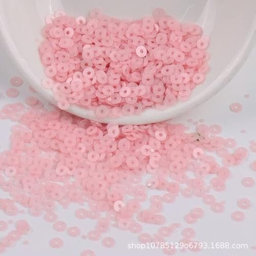 2mm 3mm 4mm Matte Pailletten Flache Runde Matt PVC Pailletten Pailletten zum Nähen Hochzeit Handwerk Kleidungsstück Zubehör-Korea Pink,2mm 10g 4000St