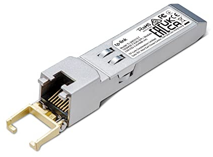 TP-Link TL-SM5310-T | 10GBase-T RJ45 SFP+ Module | 10G Copper SFP+ Transceiver | SFP+ to Ethernet | Plug and Play | Hot Pluggable | Up to 30m distance| | Durable Metal Casing | Versatile Compatibility