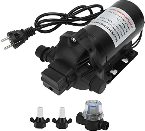 Bomba de Presión de Agua de 220V, 11,3 LPM, 50PSI, Bomba de Diafragma de Presión de Agua Autocebante, Reemplazo para Coche, Caravana, Yate, Barco Marino