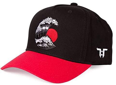 Tokyo Time Kanagawa Cap - Schwarz/Rot, mehrfarbig, Einheitsgröße