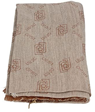 Liu Jo Monogram Allover-Tuch, 140 x 140 cm, 2F2031, T0300, Weiß, Weiß, Einheitsgröße
