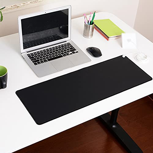 Erdungsmatte Set mit EU Erdungskabel, Geerdet Mauspad Grounding Pad,Antistatikmatte, Erdungsmatte für unter dem Schreibtisch, Tisch, Sofa, Yogamatte (25 * 68CM)