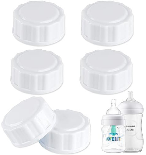 (6-PCs) Travel Bottle Caps Compatible with Avent Bottles, Bottle Lids Replacement