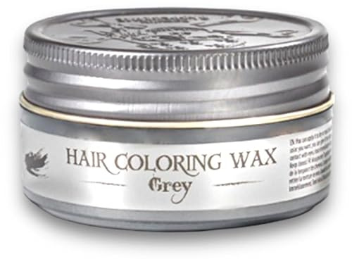 BARBERTIME Haarstyling-Färbewachs Silbergrau 100 ml | Temporäre Haarfarbe mit Styling-Effekt | Leicht auswaschbar | Für Cosplay, Halloween, Festival & Party | Metallisches Finish