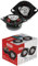 KIT SET PER BOSS AUDIO SYSTEMS CH3220 2 altoparlanti coassiali a 2 vie 8,9 cm 89 mm 3,5 di diametro, da 70 watt rms e 140 watt max, 4 ohm, sospensione in gomma, coppia