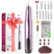 Ponceuse pour Ongles Professionnelle, 20000 tr/min Lime à Ongles Electrique avec 45 Kits, Vitesse et Direction Réglables Ongles Manucure Machine pour Manucure et Pedicure (Violet)