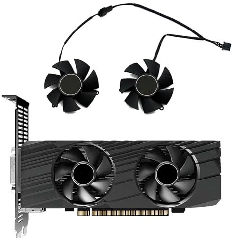 KIKIFAN FS1250-S2053A 0.19A GPU VGA Video Cooler Graphics Card Fan for Gigabyte GTX 1650 1630 GTX1650 D6 OC Low Profile 4G Cards Cooling