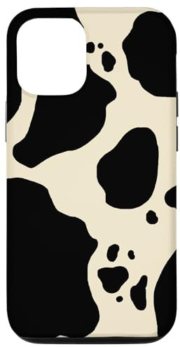 iPhone 13 Pro Tan Cow Print Spotted Phone Case Cute Animal Pattern Case