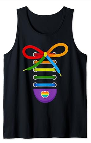 Karneval Kostüme Regenbogen Schuh LGBT Design für Sie & Ihn Tank Top