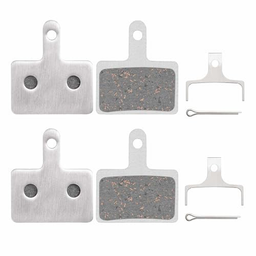 2 Paar Aluminium Bremsbeläge Resin passend für Shimano B05S Resin B03S B01S - BR-M und Tektro TRP E10.11, P20.11, A10YS, A10TS, SP10.11 UVM. organischer Bremsbelag für hydraulische Scheibenbremsen