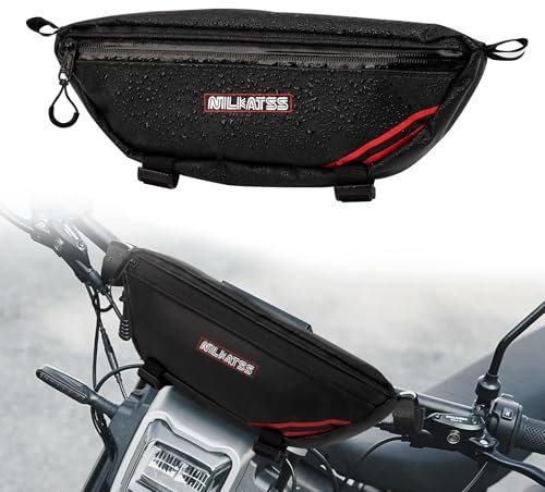 Nilkatss Dirt Bike Handlebar Bag - Waterproof & Durable Motorbike Tool Bags, Fits Light Bee Sur Ron S/X/ X160/ X260 Segway Talaria Sting, Secure Storage for Keys, Wallet & Phone