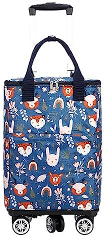 Kühlbox auf Rädern, 50L Kühltasche auf Rädern, Picknickwagen mit Rädern - Tragbarer und isolierter Rollkühler für Reisen und Outdoor-Aktivitäten