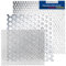 Elbemetall Lochblech Edelstahl 300 x 300 mm Stärke 1,50 mm/Metall Lochblech Rundloch, 8 mm Lochabstand, 5 mm Lochweite/Lochbleche aus 1.4301 Werkstoff/hochwertiges Lochblech aus Metall