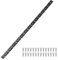 sourcing map Piano Hinge, 30 Inch x 1.2 Inch Stainless Steel Continuous Hinge Door Hinge with Holes, for Boat Cabinet Door Box Furniture, Black