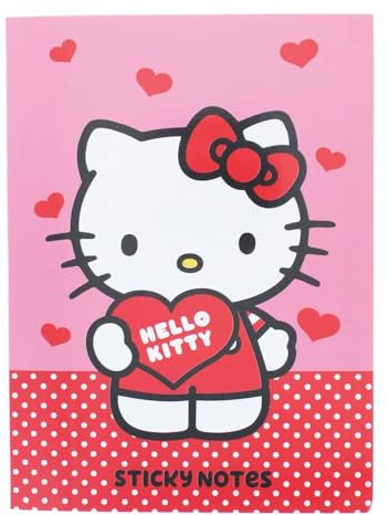 Hello Kitty Sticky Notes Set | Sanrio Stationery Set | Cute Kawaii Notes | Hello Kitty Gifts