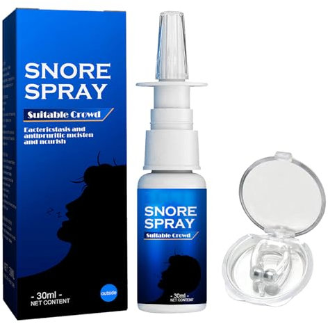 Antirronquidos en Spray Nasal Antironquidos,Antirronquidos Spray Ronquidos Soluciones,Spray de Alivio Antirronquidos,Spray para Detener los Ronquidos para Hombres,Contiene un Pinza para la Nariz