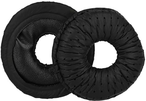 vhbw Ohrpolster kompatibel mit Plantronics SupraPlus Savi W710, Savi W720 Kopfhörer Headset, Schaumstoff/Kunststoff Schwarz