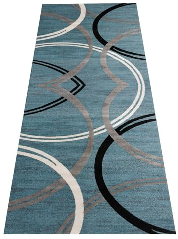 Läufer Teppich Flur Moderner Teppichläufer 1 m 1,5 m 2 m 2,5 m 300 cm 3,5 m 4 m 4,5 m 5 m 5,5 m 6 m Extra langer Teppich Küche Flur oder Treppe Heimdekoration Matten für schmale Bereiche(80x450cm)