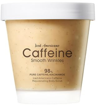 Iced Americano Kaffee-Body-Scrub mit Koffein – Sanft entfernt Keratine, glättet Falten, aufhellt und aufweicht matte Haut, für zartes Hautgefühl, Peeling für den ganzen Körper