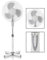 Zanbeel Standing Fan, 16 inch, 3 Speed Settings, Oscillating, Height Adjustable,40 watt, White