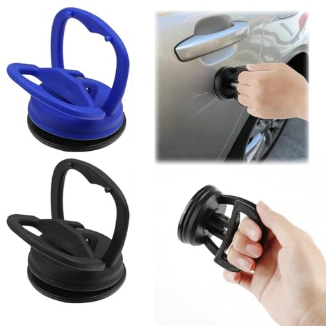 2 Stück Saugnapf,Auto Dent Saugnapf,Ausbeulwerkzeug und Öffnungswerkzeug,Dellen Saugnapf Reparaturset,Beulenzieher Auto,für Auto Dellen,Handy,Glasscheiben,Laptop（Schwarz,Dunkelblau）