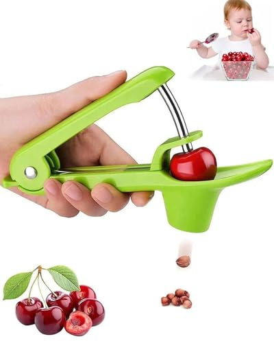 FUGLUS 1 pezzo snocciolatore ciliegie, snocciolatore di noccioli ciliegia, snocciolatore ciliegie in acciaio inossidabile, snocciolatore manuale per frutta, strumento portatile snocciolare ciliegie