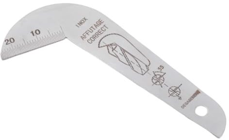 GMBYLBY Precise Drill Bit Sharpening Gauge 118Degree Sharping Tool Stainless Steel Build For Accurate