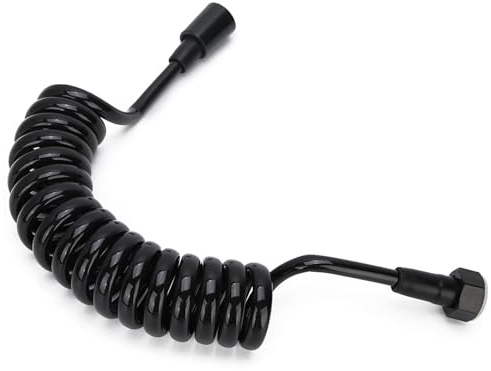 Bamjour Tubo per WC, Allungabile Fino a 2 metri. Tubo Flessibile per Bidet PU + Rame Flessibile per Bidet per Interfaccia Doccia WC