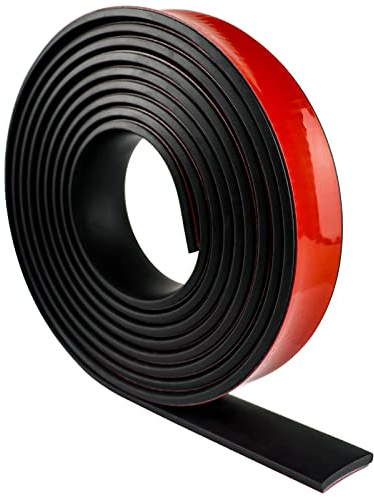 Bande de Caoutchouc adhesif Feuille de Caoutchouc néoprène pour Joints Protection du revêtement de Sol, Protection Contre Les Vibrations, Couverture, Bricolage (25mm×5mm×6m)