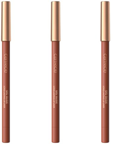 Catrice Gel Glide Long-Lasting Lip Liner, Nr. 040, Nude, langanhaltend, Wischfest, farbintensiv, vegan, wasserfest, ohne Parfüm, ölfrei, 3er Pack (3x1.5g)