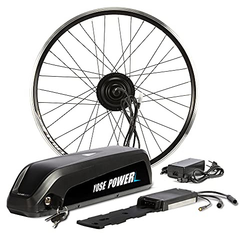SHIMOST 28 Zoll 700C E-Bike Umbausatz Conversion Kit 36V250W Frontmotor mit 18Ah Li-ion Batterie Akku für Vorderrad, Controller, LCD Anzeige, PAS Sensor (28 Zoll Felge mit 18Ah Akku)