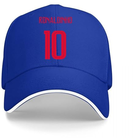 LKIDFIO Hat Ronaldinho 10 Nxjzv Black Men Women Baseball Cap, Herren(Blue)