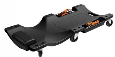 Générique Siège Roulant De Mécanicien De Garage avec Plateau À Outils | Forte capacité de charge, siège automobile allongé ou assis, for atelier de réparation automobile(Black,92x43x9.5cm)