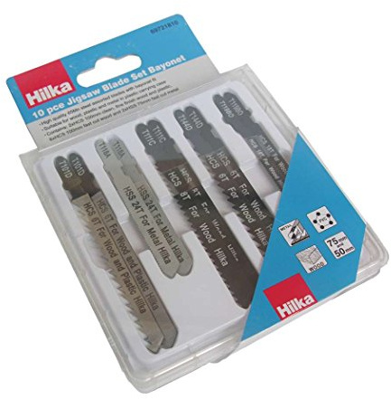 10 PC Jigsaw Blade Set Bayonet